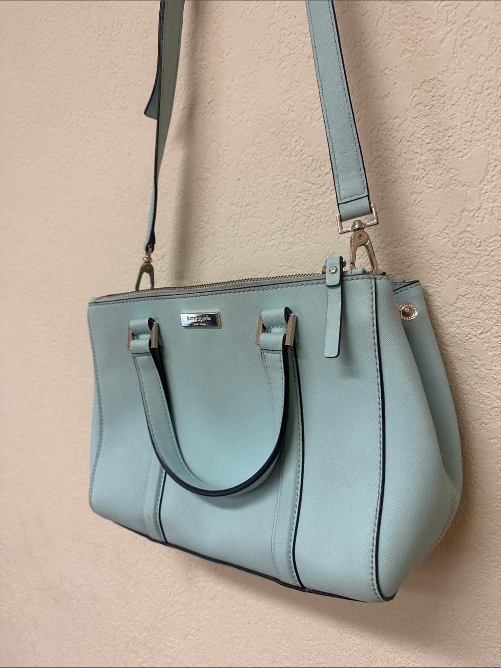 Kate Spade womans baby blue Satchel bag - Picture 2 of 5